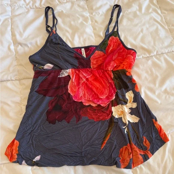 Soma Floral Camisole in Red and Black - Picture 1 of 7